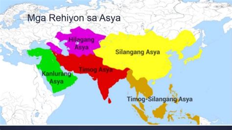 Mga rehiyon sa asya .